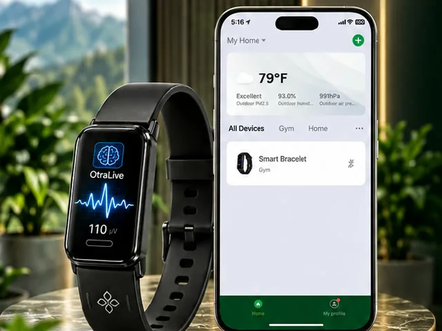 OlyLife smart bracelet and OtraLive app
